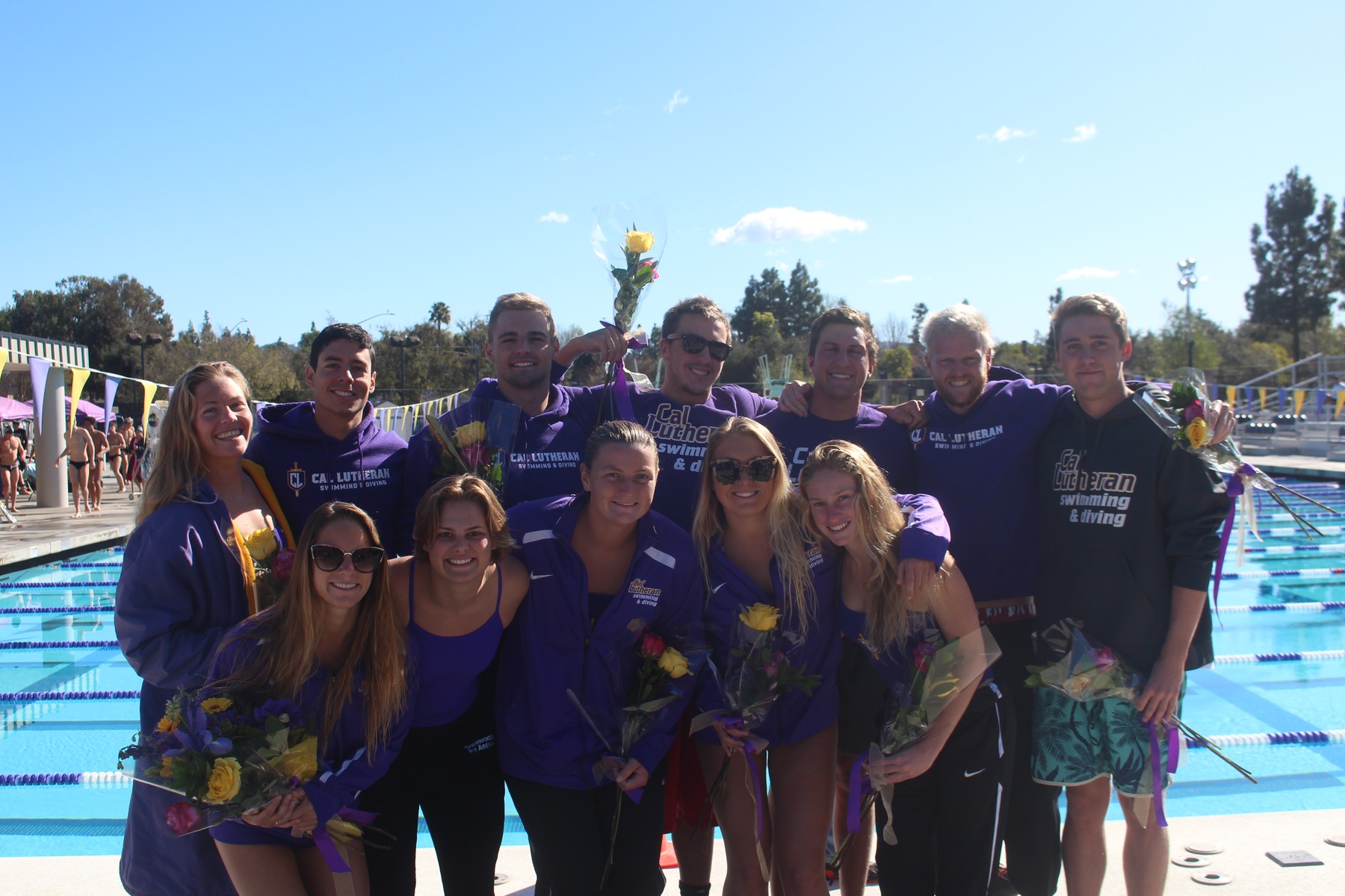 Swimming and Diving Defeats Whittier on Senior Day