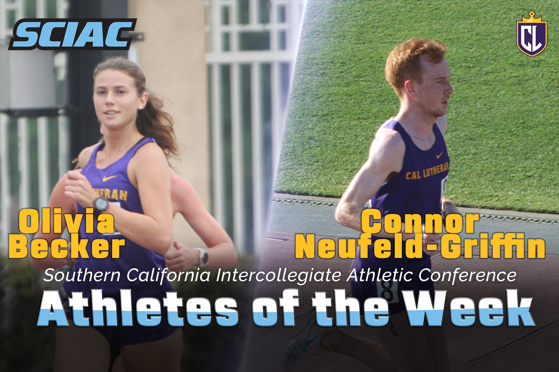 Becker, Neufeld-Griffin Selected SCIAC Athletes of the Week