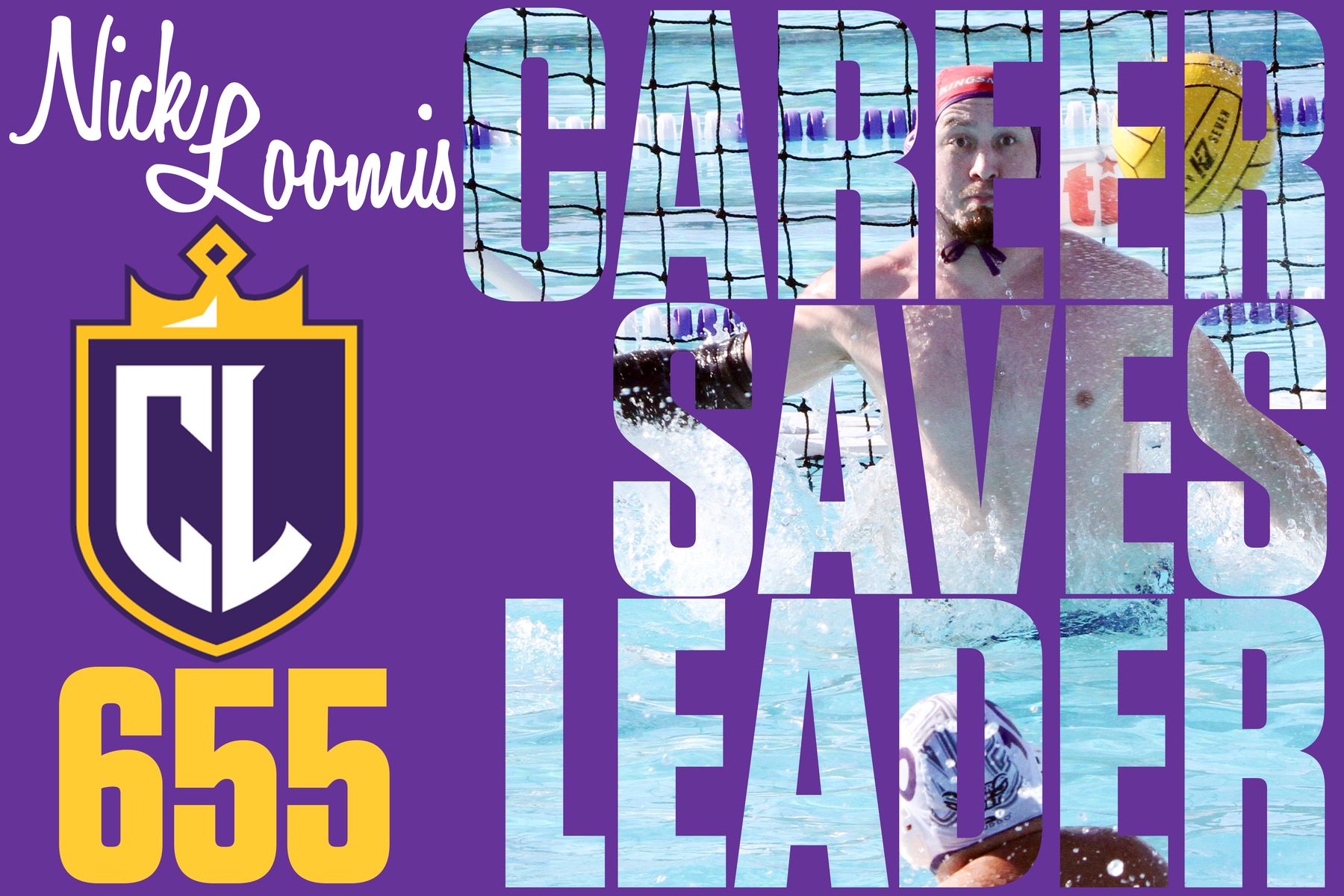 Nick Loomis set a new CLU career saves record today with 655 over two-and-a-half years (Photo: Tracy L. Olson).