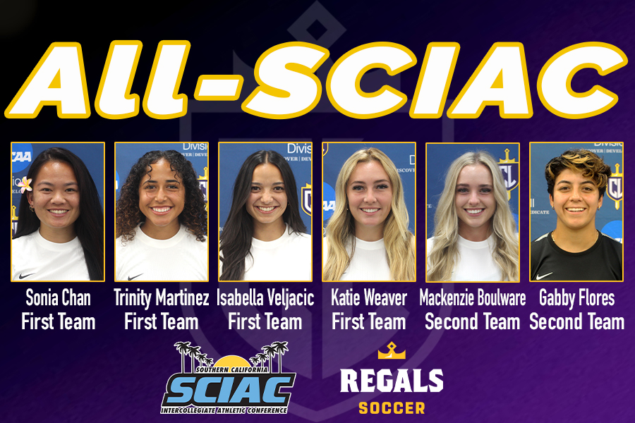 Four Regals Earn First Team, Two on Second Team as All-SCIAC Honors Announced