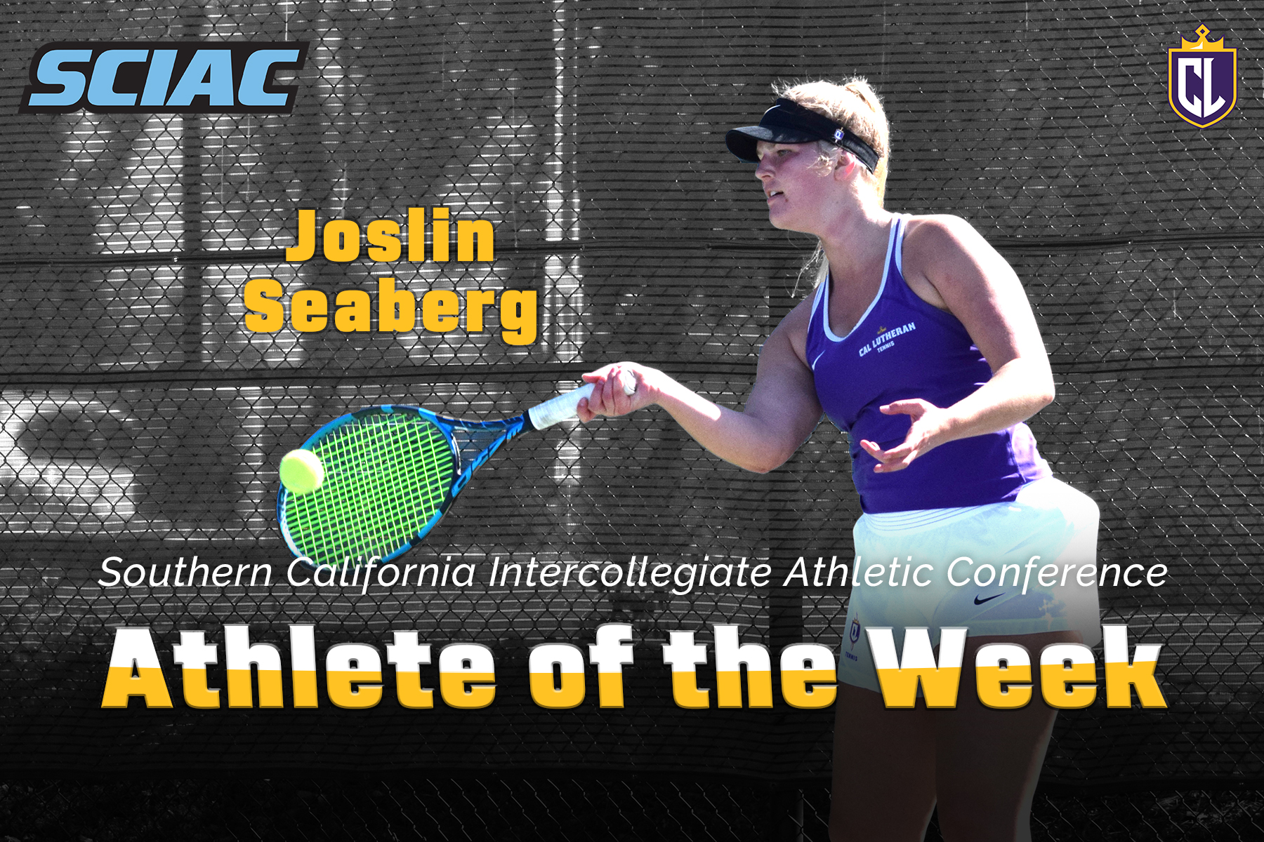 Seaberg Claims Second SCIAC Athlete of the Week Award