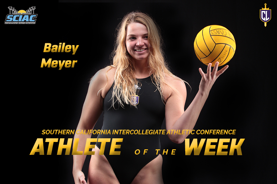 Meyer Named SCIAC Athlete of the Week for Third Time