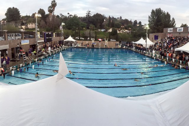 Second Day of SCIAC Swimming & Diving Championships in Books