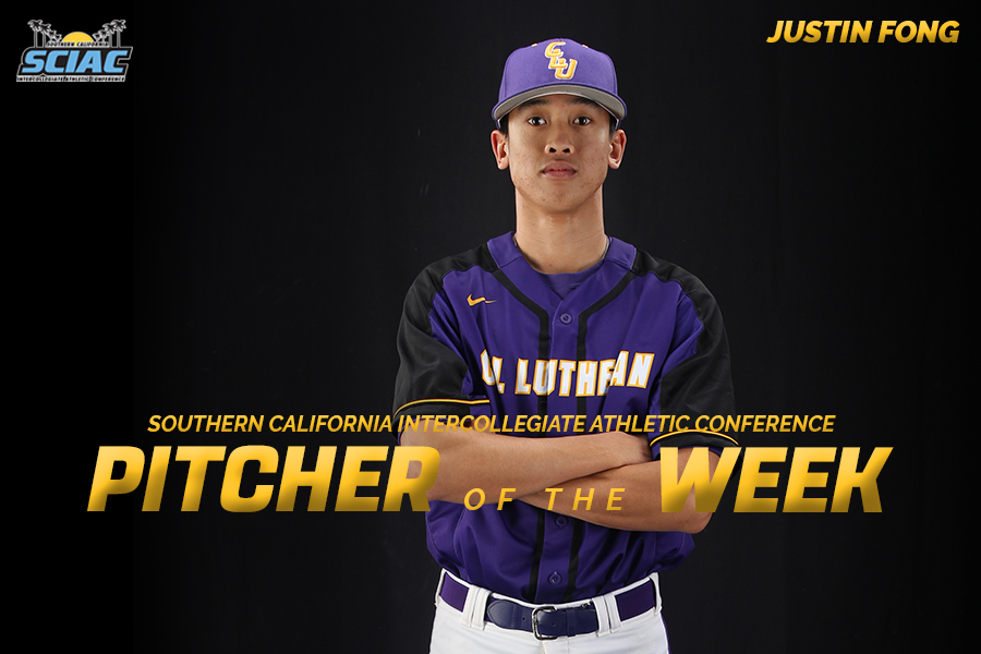 Fong Named SCIAC Pitcher of the Week