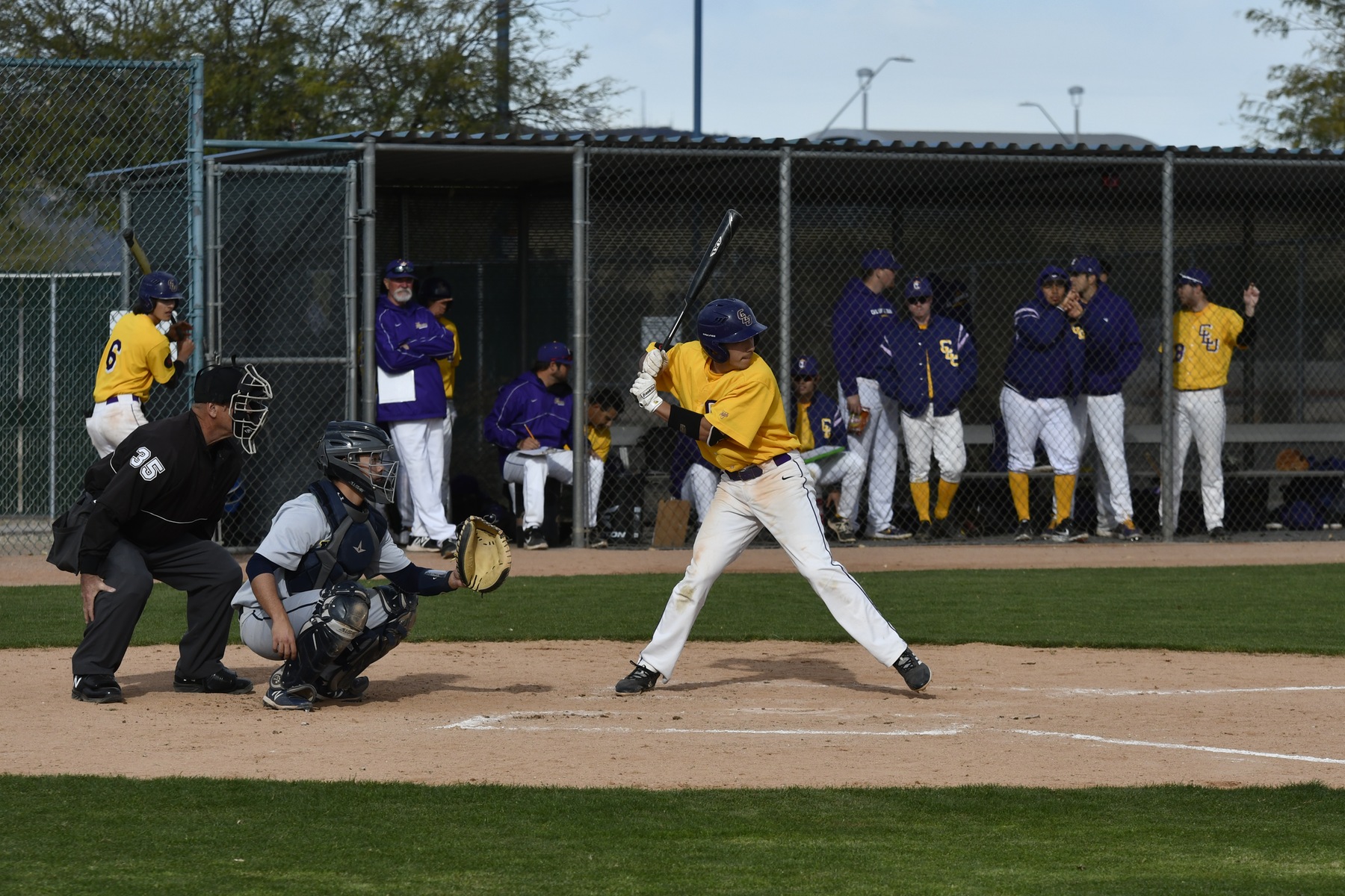Kyle Reuser picked up the first hit of his Cal Lutheran career and also blasted his first-career home run in the 7-2 win over Whitman. (Photo Credit: John Barry, Whitman Athletics)