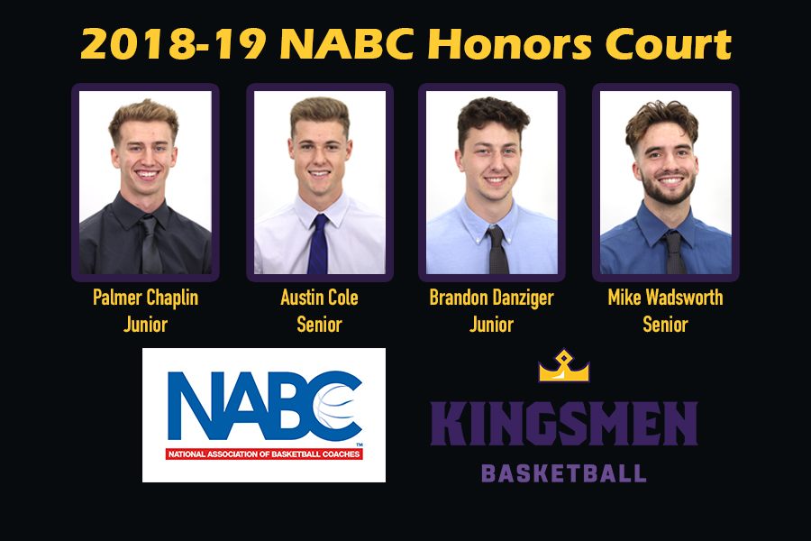 Four Kingsmen Recognized by NABC for Outstanding Academic Achievement