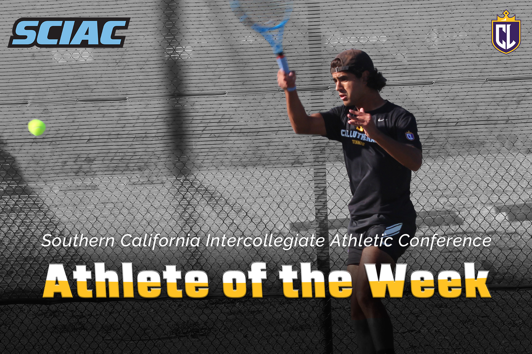 Spina Earns SCIAC Men’s Tennis Athlete of the Week