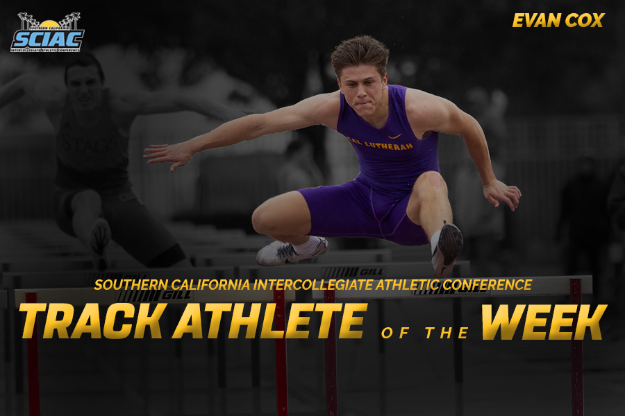 Cox Named SCIAC Track Athlete of the Week