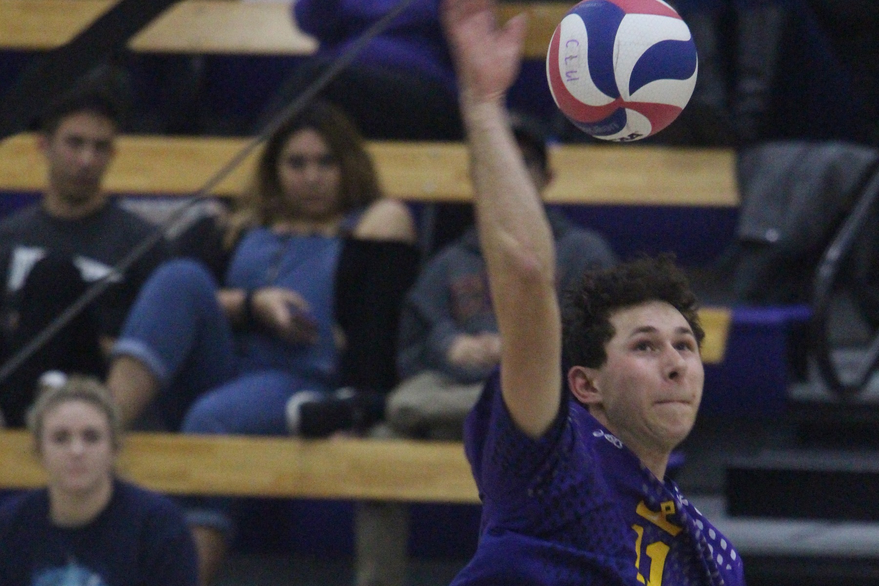 Justin Dietrich tallied a season-high for kills (11) and hitting percentage (.688) against No. 3 Carthage.