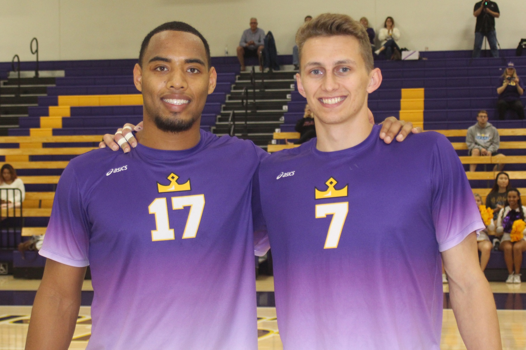Dasmen Stewart and Brendan Ward were honored on Senior Night. The Kingsmen then defeated the Moorpark Raiders 3-0.