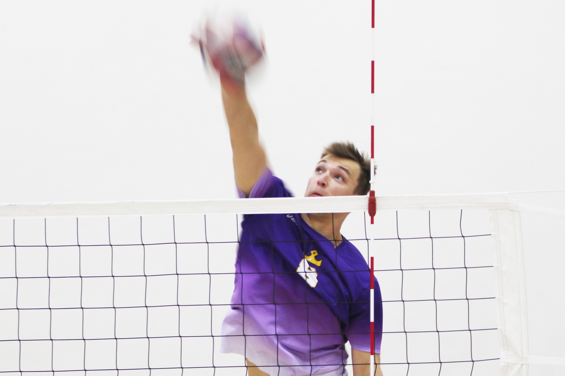 Patrick Rowe was one kill shy of his career-high and tallied 16 in a 3-1 win against Marymount.