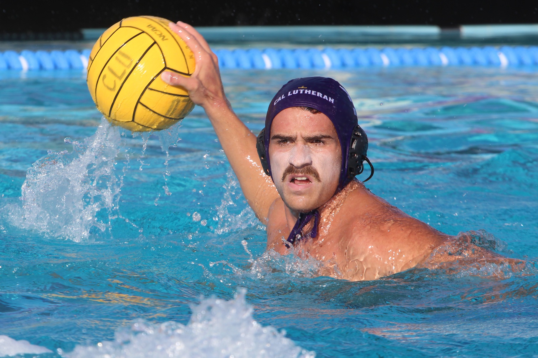 Tanner Kaplan scored one goal in each game as CLU defeated Fresno Pacific 13-11 and McKendree 15-13. (Photo: Claire Caldera)
