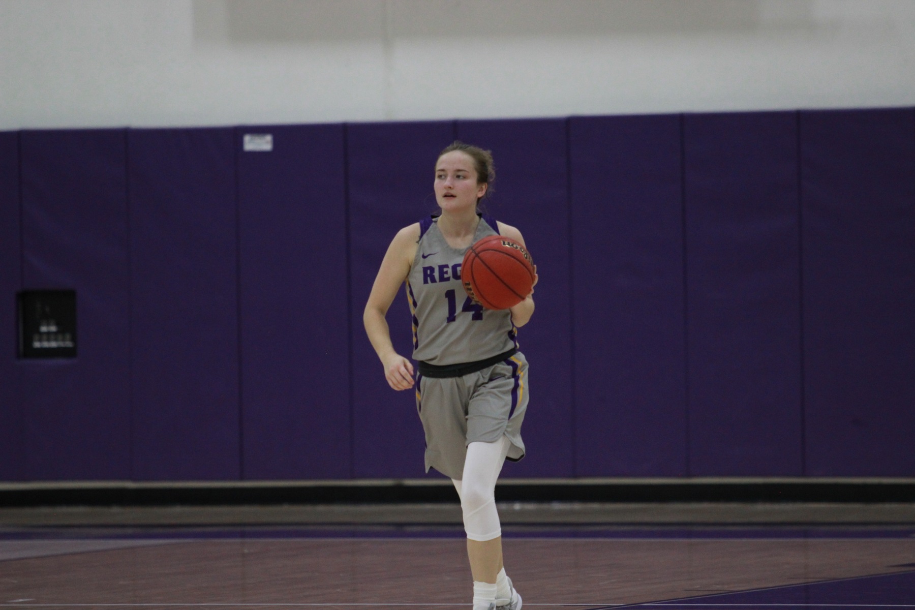 Natalie Ruhl dropped a team-high 11 points in the Regals' defeat Friday morning. (Photo Credit: Gabby Flores)