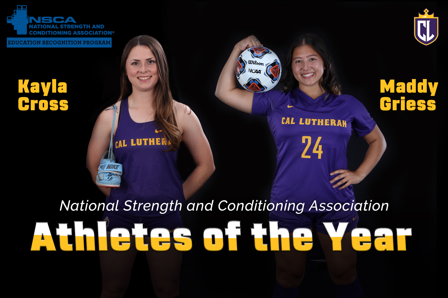 Cross, Griess Earn National Strength and Conditioning Association’s All-American Strength and Conditioning Athlete of the Year