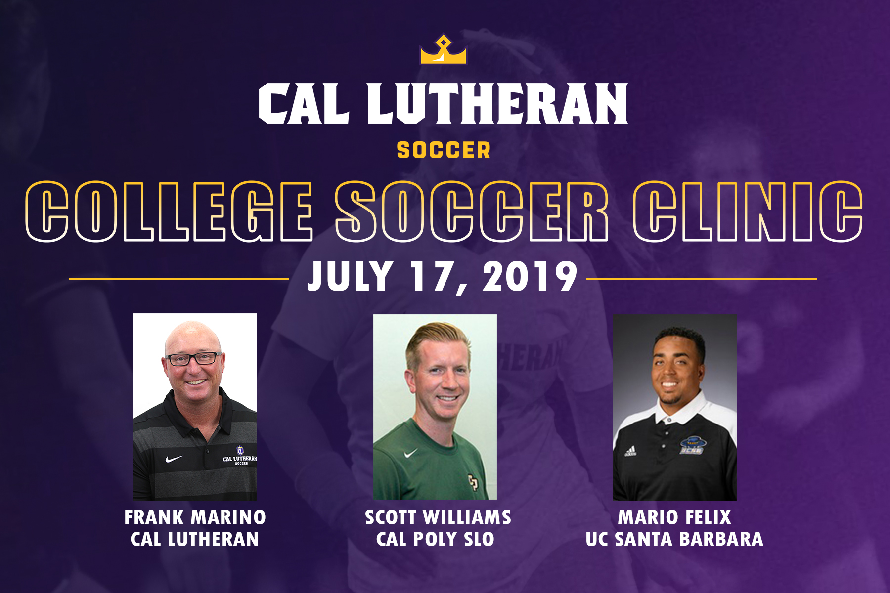 Cal Poly, UC Santa Barbara Join Regals College Soccer Clinic Staff