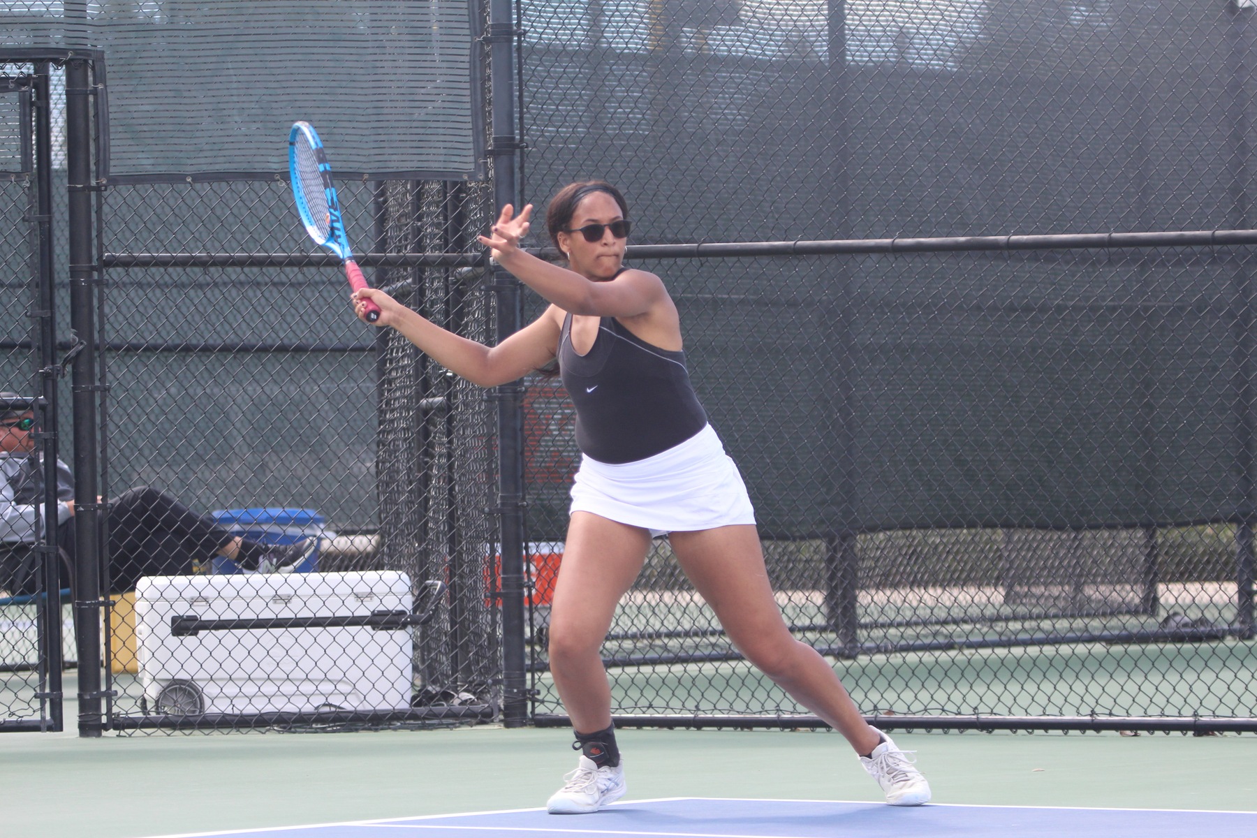Lilijana Peters-Semak help lead the Regals to a solid day on the doubles side.