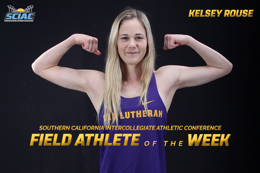 Rouse Earns SCIAC Field Athlete of the Week