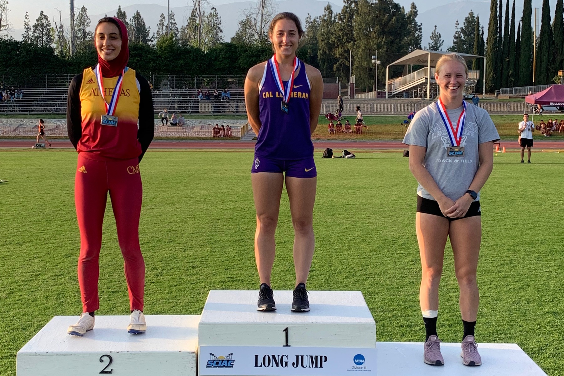 Guidetti Claims Long Jump Title on Day One of SCIAC Champs