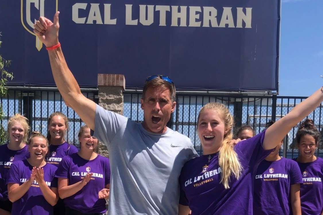 Lauren Heller, with her dad Kevin, who passed away from ALS. Cal Lutheran women's volleyball is starting an annual ALS fundraiser in Kevin's name.