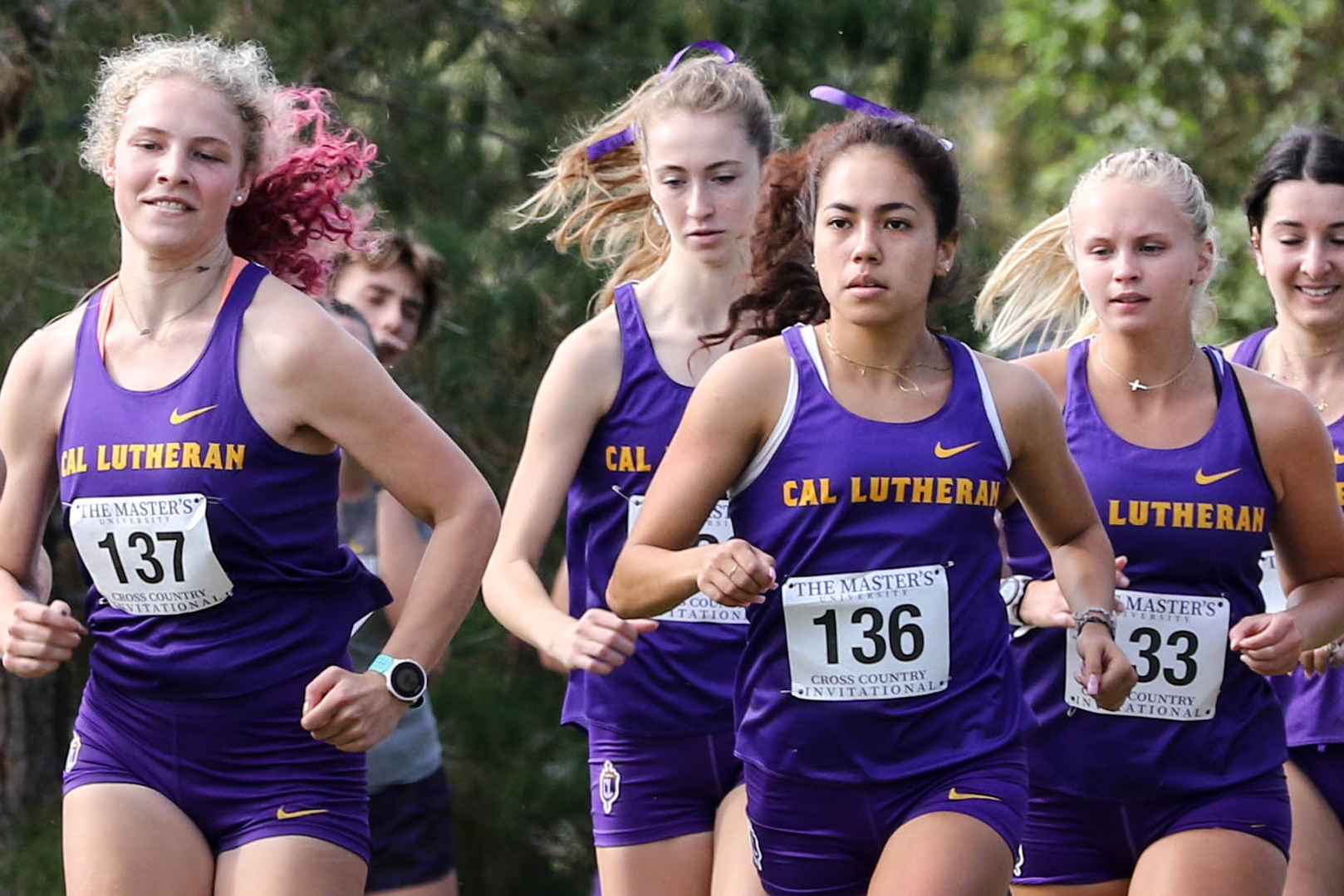 Samira Negrete Is The First Of The Regals To Cross The Finish Line At The SCIAC Championship Meet