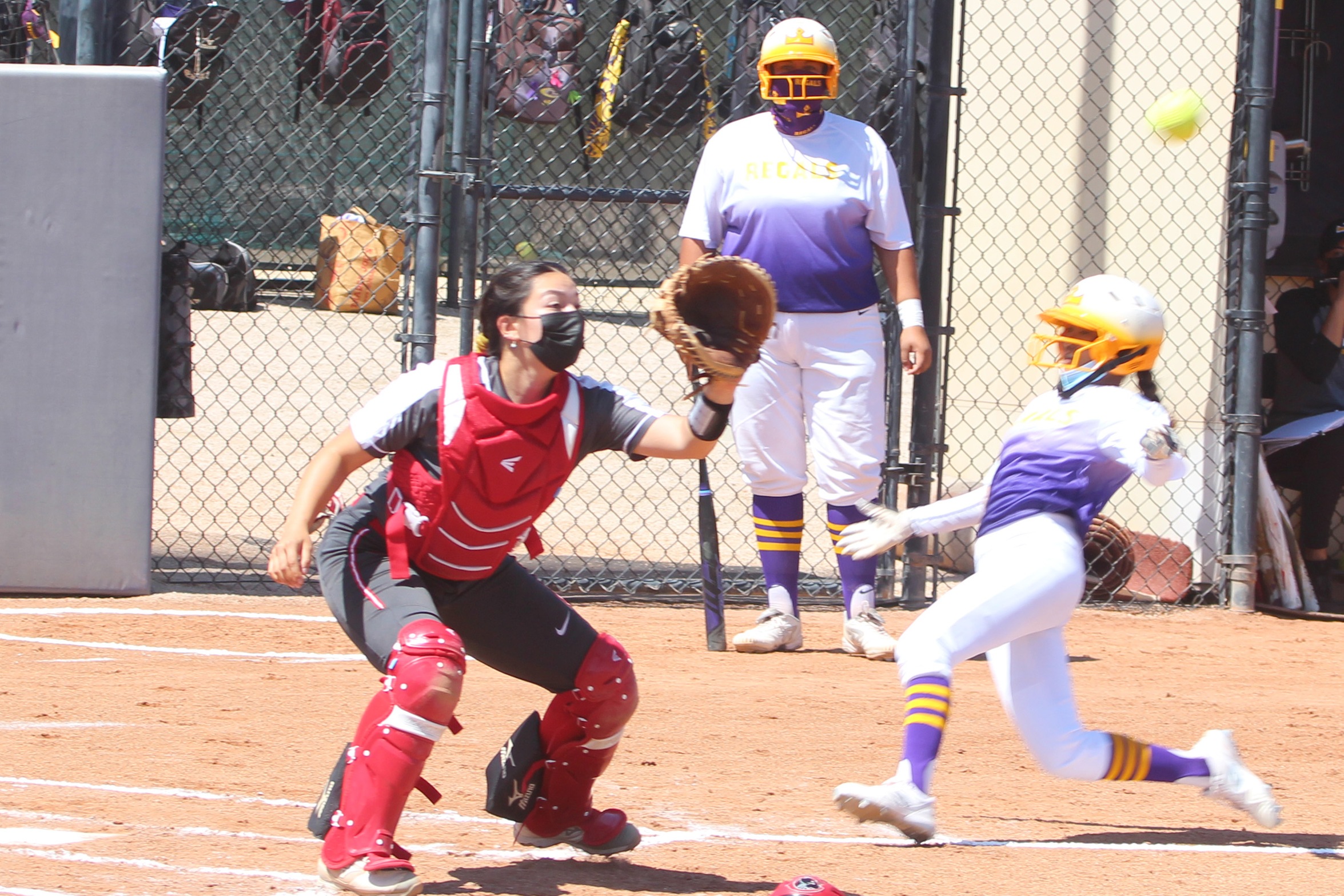 Ashley Membrere showed her speed with an inside-the-park home run.